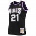 Sacramento Kings Vlade Divac Men's Mitchell & Ness Black 2000-01 Team Hardwood Classics Swingman Jersey