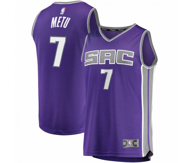 Sacramento Kings Chimezie Metu Men's Fanatics Branded Purple 2021/22 Fast Break Replica Jersey - Icon Edition