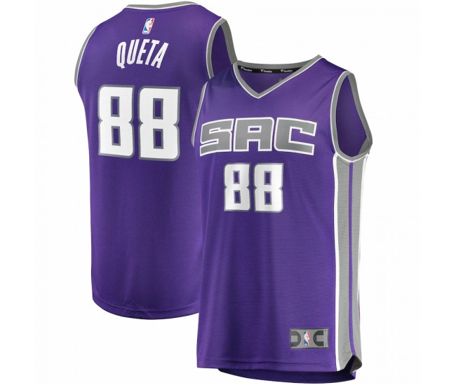 Sacramento Kings Neemias Queta Men's Fanatics Branded Purple 2021/22 Fast Break Replica Jersey - Icon Edition