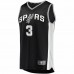 San Antonio Spurs Keldon Johnson Men's Fanatics Branded Black Fast Break Replica Jersey - Icon Edition