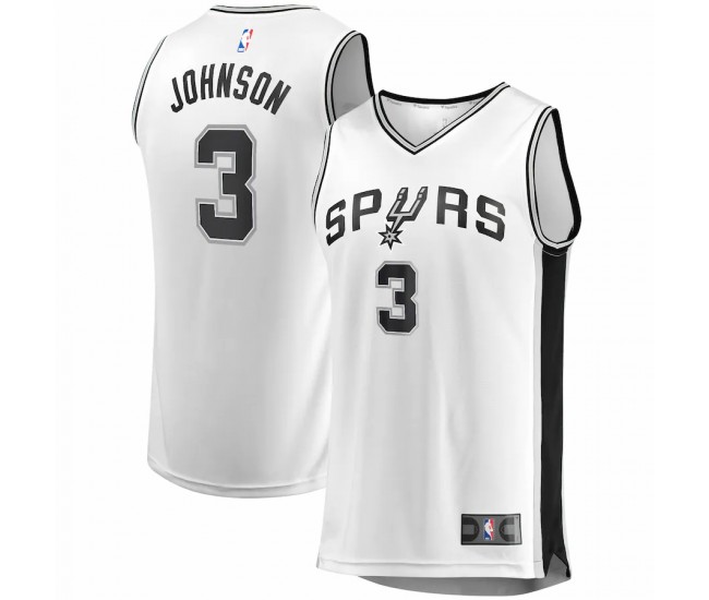 San Antonio Spurs Keldon Johnson Men's Fanatics Branded White Fast Break Replica Jersey - Association Edition