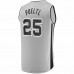 San Antonio Spurs Jakob Poeltl Men's Fanatics Branded Silver Fast Break Replica Player Jersey - Statement Edition