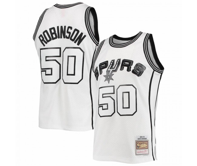 San Antonio Spurs David Robinson Men's Mitchell & Ness White Out Swingman Jersey