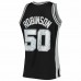 San Antonio Spurs David Robinson Men's Mitchell & Ness Black 1996-97 Hardwood Classics NBA 75th Anniversary Diamond Swingman Jersey