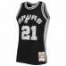 San Antonio Spurs Tim Duncan Men's Mitchell & Ness Black 1996-97 Hardwood Classics NBA 75th Anniversary Diamond Swingman Jersey