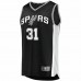 San Antonio Spurs Keita Bates-Diop Men's Fanatics Branded Black 2021/22 Fast Break Replica Jersey - Icon Edition