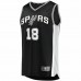 San Antonio Spurs Devontae Cacok Men's Fanatics Branded Black 2021/22 Fast Break Replica Jersey - Icon Edition