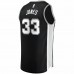 San Antonio Spurs Tre Jones Men's Fanatics Branded Black 2021/22 Fast Break Replica Jersey - Icon Edition