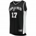 San Antonio Spurs Doug McDermott Men's Fanatics Branded Black 2021/22 Fast Break Replica Jersey - Icon Edition