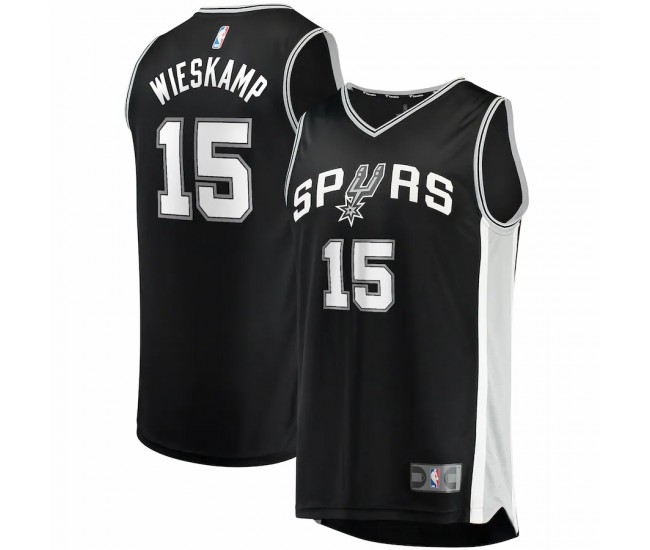 San Antonio Spurs Joe Wieskamp Men's Fanatics Branded Black 2021/22 Fast Break Replica Jersey - Icon Edition