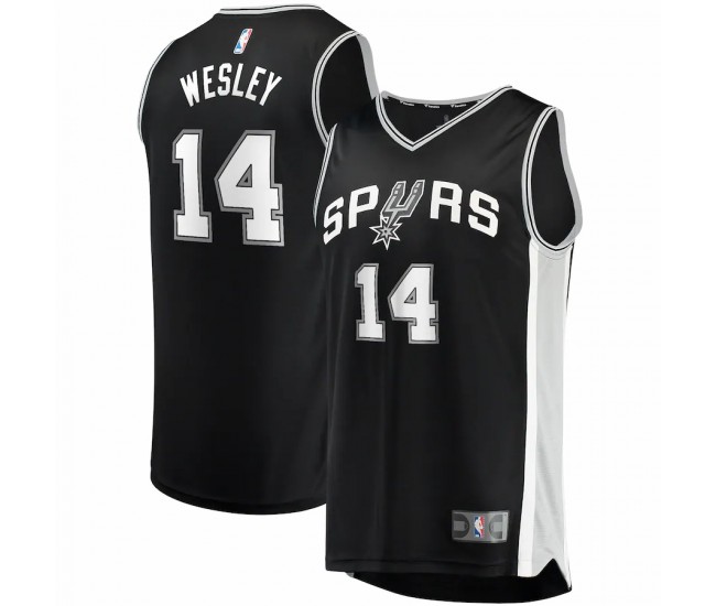 San Antonio Spurs Blake Wesley Men's Fanatics Branded Black 2022 NBA Draft First Round Pick Fast Break Replica Player Jersey - Icon Edition