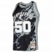 San Antonio Spurs David Robinson Men's Mitchell & Ness Black 1998-99 Hardwood Classics Marble Swingman Jersey