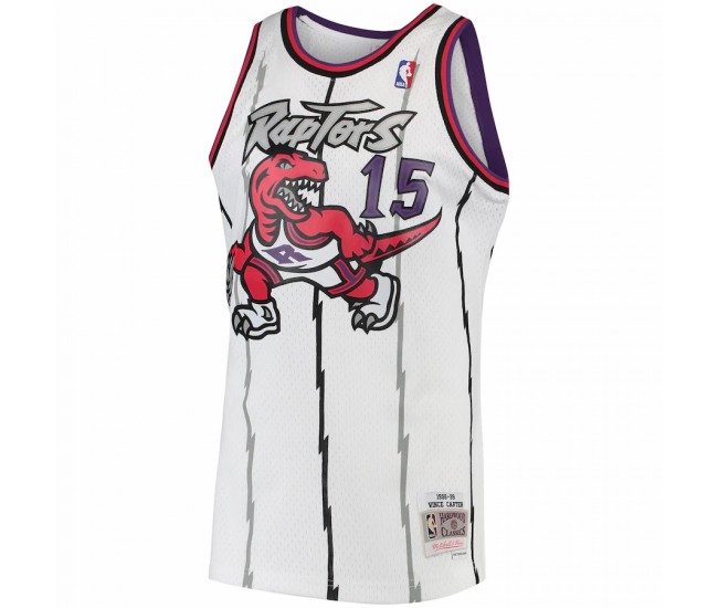 Toronto Raptors Vince Carter Men's Mitchell & Ness White 1997-98 Hardwood Classics Swingman Jersey