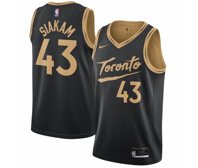 Toronto Raptors Pascal Siakam Men's Nike Black 2020/21 Swingman Jersey - City Edition