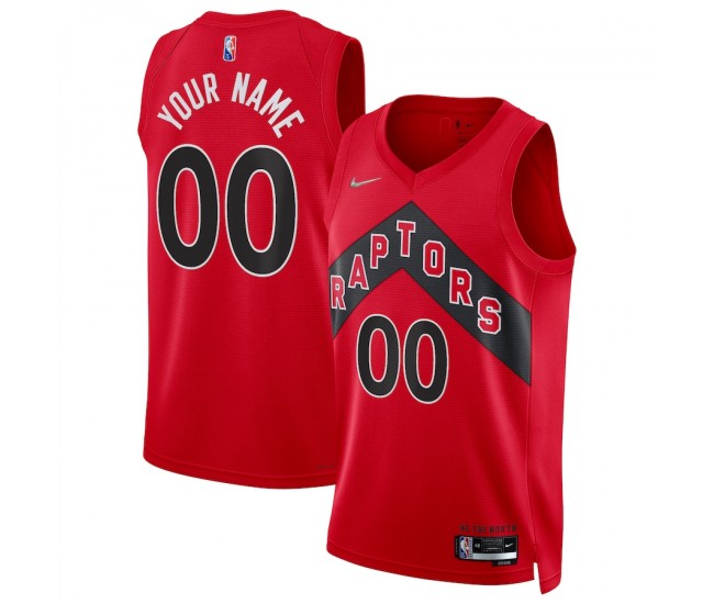 Toronto Raptors Men's Nike Red 2021/22 Diamond Swingman Custom Jersey - Icon Edition