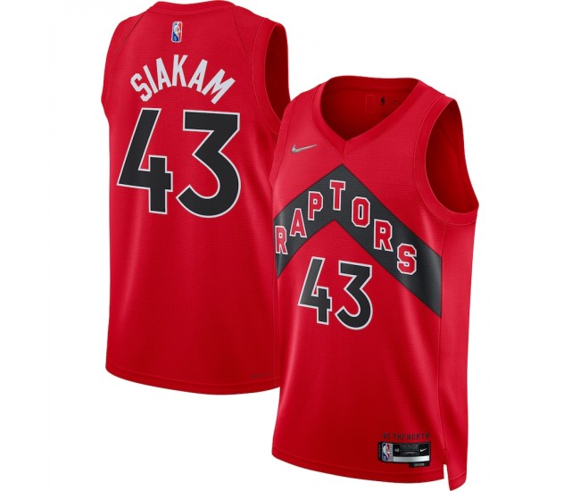 Toronto Raptors Pascal Siakam Men's Nike Red 2021/22 Diamond Swingman Jersey - Icon Edition