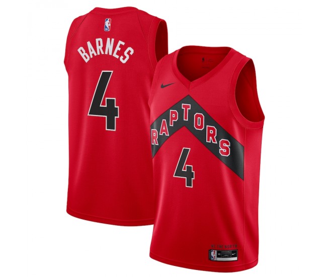 Toronto Raptors Scottie Barnes Men's Nike Red 2021 NBA Draft First Round Pick Swingman Jersey - Icon Edition