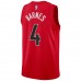 Toronto Raptors Scottie Barnes Men's Nike Red 2021 NBA Draft First Round Pick Swingman Jersey - Icon Edition