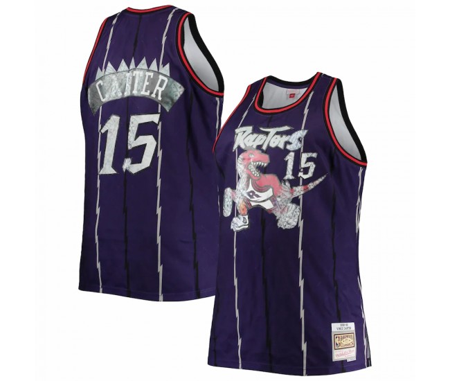 Toronto Raptors Vince Carter Men's Mitchell & Ness Purple Big & Tall 1998-99 NBA 75th Anniversary Diamond Swingman Jersey