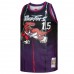 Toronto Raptors Vince Carter Men's Mitchell & Ness Purple/Black 1998/99 Hardwood Classics Fadeaway Swingman Player Jersey