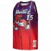 Toronto Raptors Vince Carter Men's Mitchell & Ness Red/Purple 1998/99 Hardwood Classics Fadeaway Swingman Player Jersey