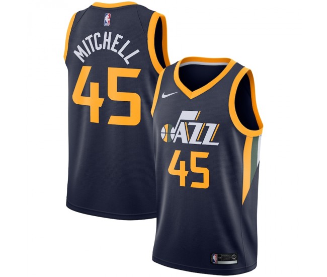 Utah Jazz Donovan Mitchell Men's Nike Navy Replica Swingman Jersey - Icon Edition