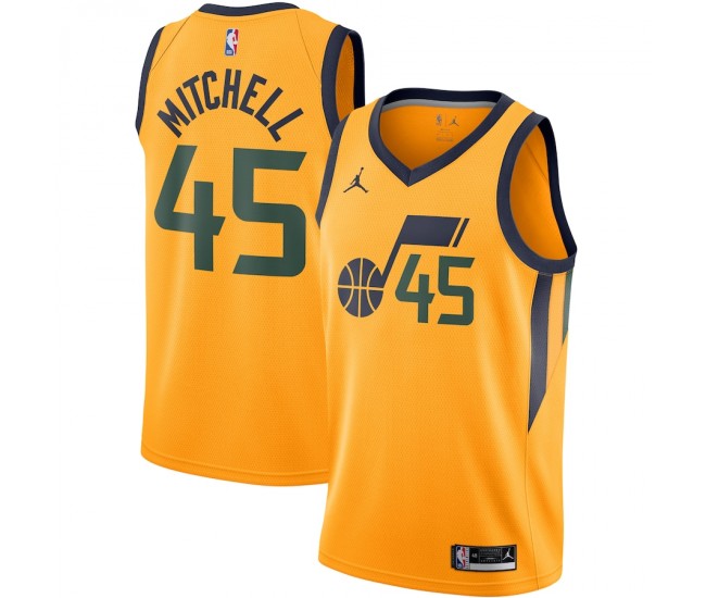 Utah Jazz Donovan Mitchell Men's Jordan Brand Gold 2020/21 Swingman Jersey - Statement Edition