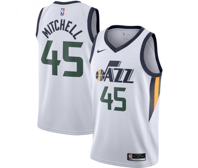 Utah Jazz Donovan Mitchell Men's Nike White 2020/21 Swingman Jersey - Association Edition