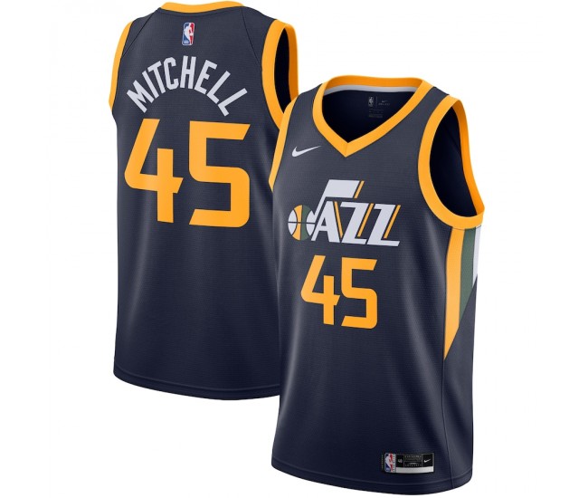 Utah Jazz Donovan Mitchell Men's Nike Navy 2020/21 Swingman Jersey - Icon Edition