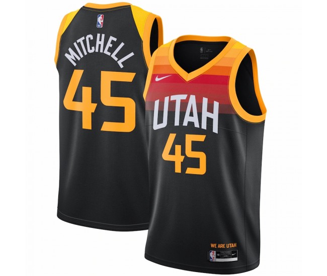 Utah Jazz Donovan Men's Mitchell Nike Black 2021/22 Swingman Player Jersey - City Edition