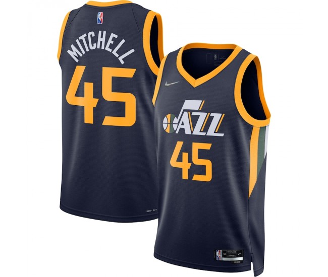 Utah Jazz Donovan Mitchell Men's Nike Navy 2021/22 Diamond Swingman Jersey - Icon Edition