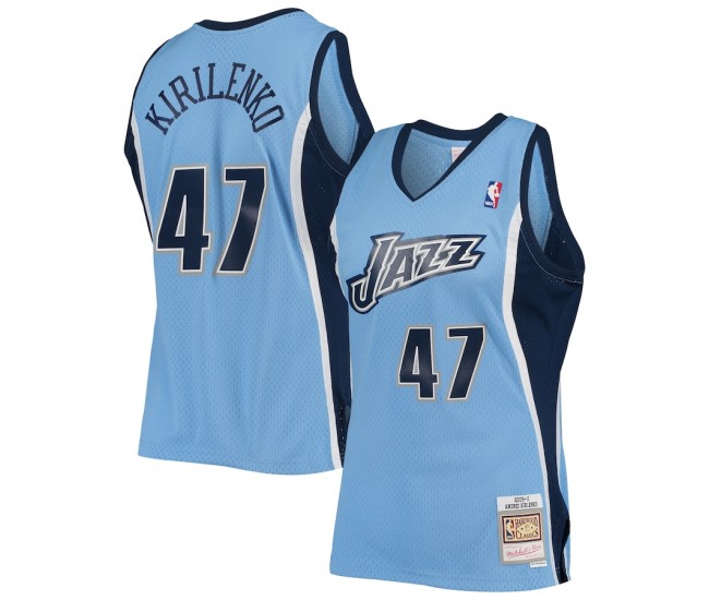 Utah Jazz Andrei Kirilenko Men's Mitchell & Ness Powder Blue 2009-10 Hardwood Classics Swingman Jersey