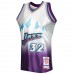 Utah Jazz Karl Malone Men's Mitchell & Ness Platinum 1996-97 Hardwood Classics 75th Anniversary Swingman Jersey