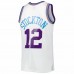 Utah Jazz John Stockton Men's Mitchell & Ness White 1991-92 Hardwood Classics Reload 3.0 Swingman Jersey