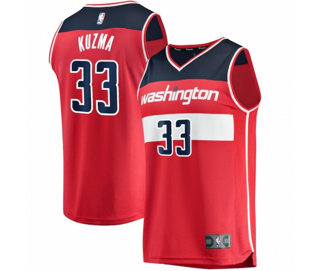 Washington Wizards Kyle Kuzma Men's Fanatics Branded Red 2021/22 Fast Break Replica Player Jersey - Icon Edition