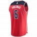 Washington Wizards Kristaps Porzingis Men's Fanatics Branded Red 2021/22 Fast Break Replica Jersey - Icon Edition