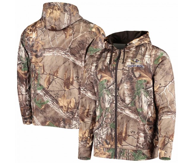 Baltimore Ravens Men's Dunbrooke Realtree Camo Trophy Tech Fleece Full-Zip Hoodie