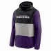 Baltimore Ravens Men's Fanatics Branded Black/Purple Linear Logo Pullover Hoodie