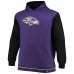 Baltimore Ravens Men's Fanatics Branded Purple/Black Big & Tall Block Party Pullover Hoodie