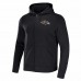 Baltimore Ravens Men's NFL x Darius Rucker Collection by Fanatics Black Rocker Full-Zip Hoodie