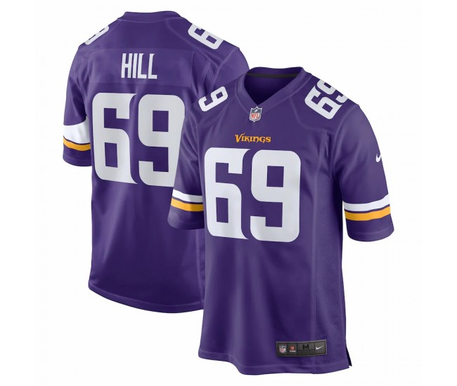 Minnesota Vikings Rashod Hill Men's Nike Purple Game Jersey