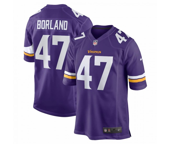 Minnesota Vikings Tuf Borland Men's Nike Purple Game Jersey