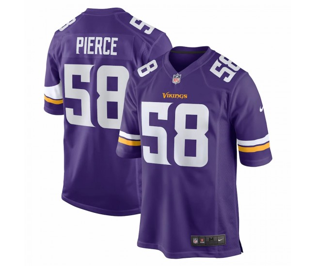 Minnesota Vikings Michael Pierce Men's Nike Purple Player Game Jersey