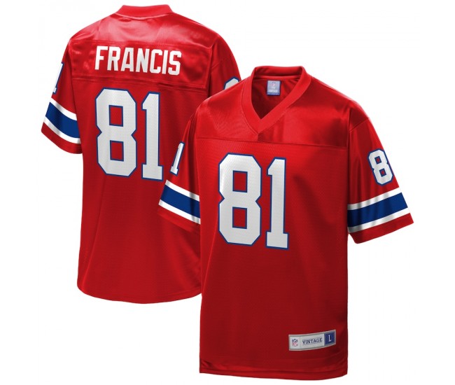 New England Patriots Russ Francis Men's NFL Pro Line Red Retired Player Jersey