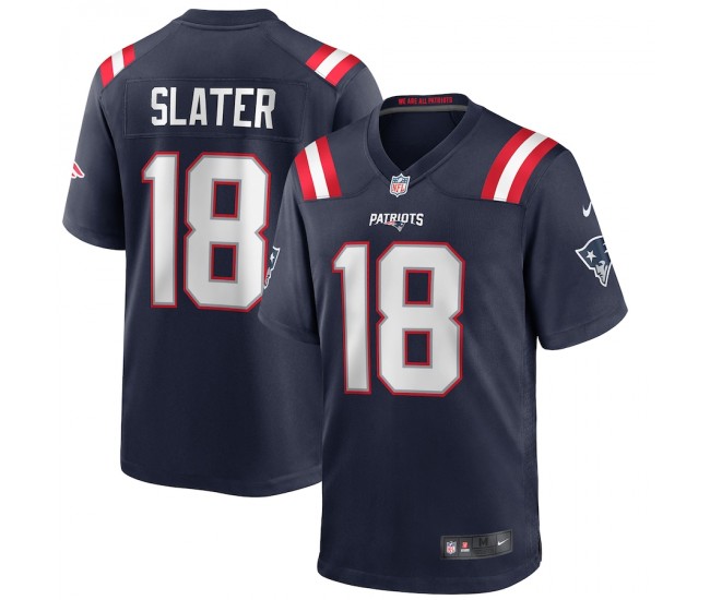 New England Patriots Matthew Slater Men's Nike Navy Game Player Jersey