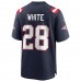 New England Patriots James White Men's Nike Navy Game Player Jersey