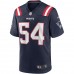 New England Patriots Tedy Bruschi Men's Nike Navy Game Retired Player Jersey