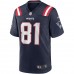 New England Patriots Randy Moss Men's Nike Navy Game Retired Player Jersey