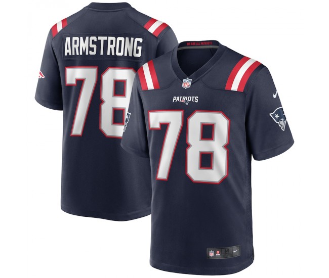 New England Patriots Bruce Armstrong Men's Nike Navy Game Retired Player Jersey