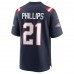 New England Patriots Adrian Phillips Men's Nike Navy Game Jersey